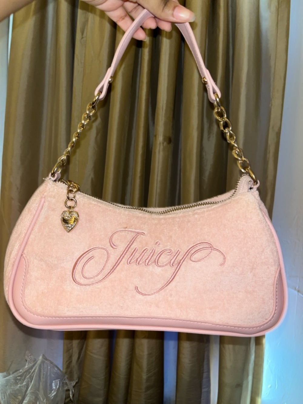 Juicy Couture rising star pink shoulder bag